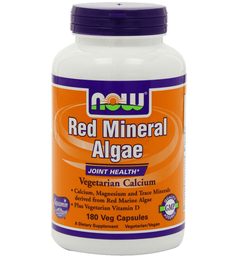 Now Foods Red Mineral Algae aquamin Veg-Capsules 180-Count
