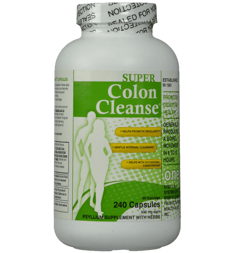 Super Colon Cleanse 500mg 240 capsules